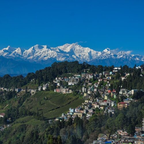 Beautiful View Of Kanchenjunga From Darjeeling On A Clear Day