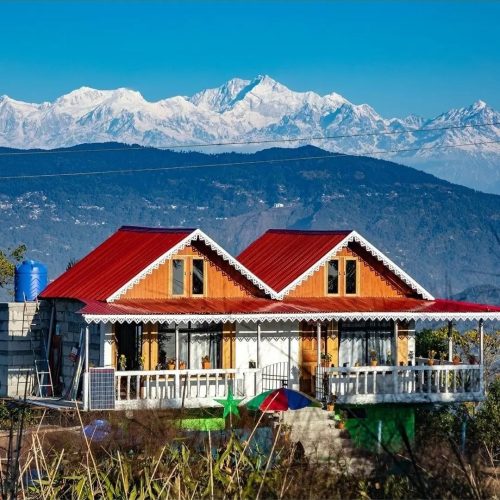 Beautiful View Of The Majestic Mount Kanchenjunga From Ahal Dara, Sittong.