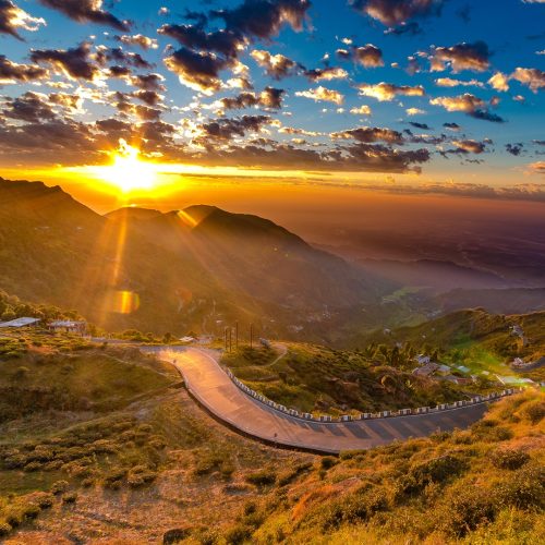 Beautiful Sunrise as Seen From Rohini Road, Kurseong