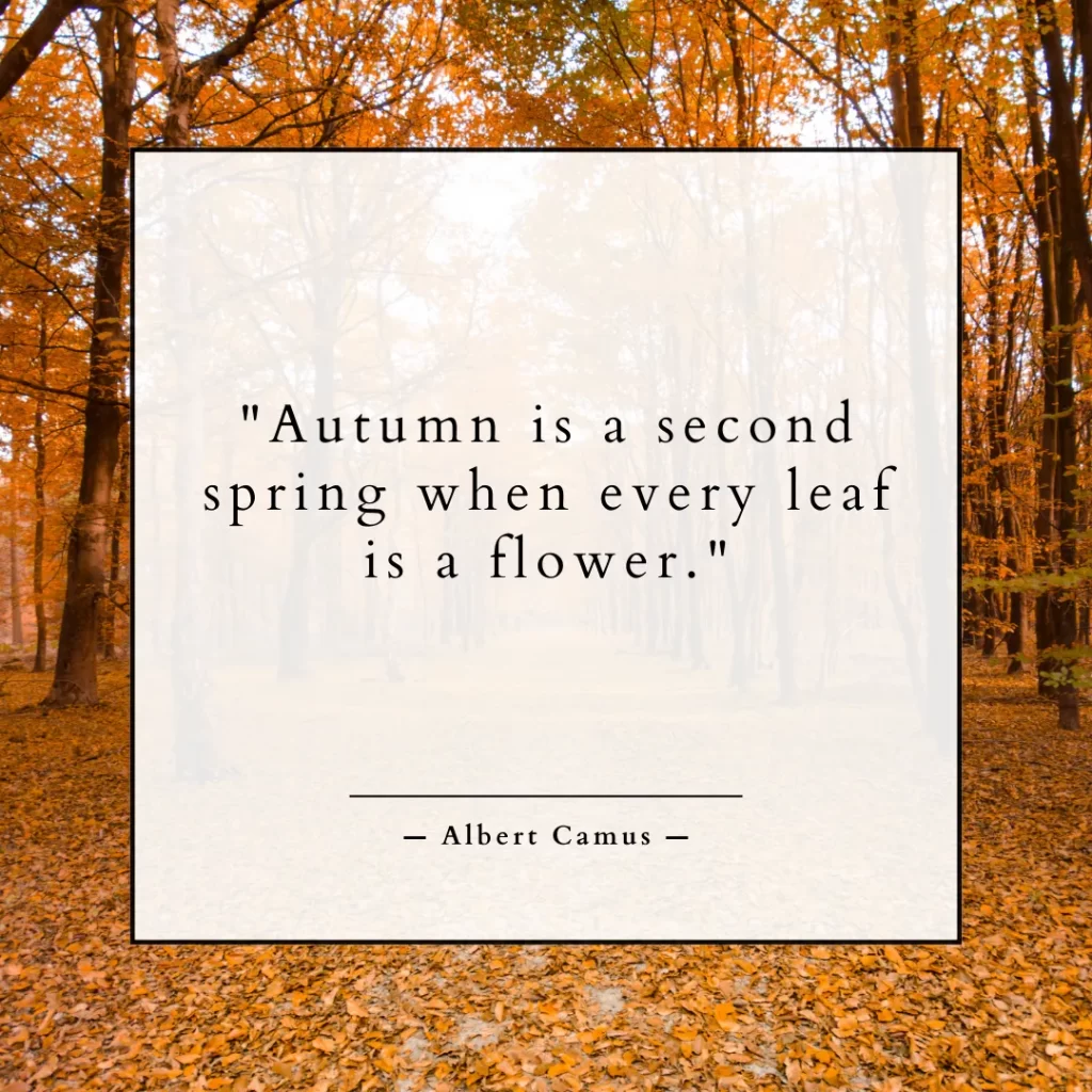 Autumn is a second spring when every leaf is a flower