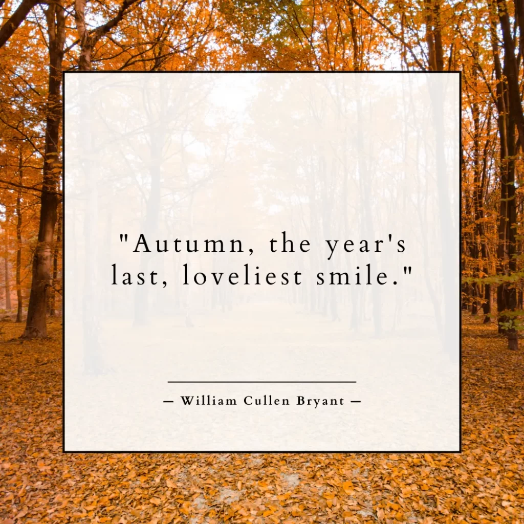 Autumn, the year's last, loveliest smile