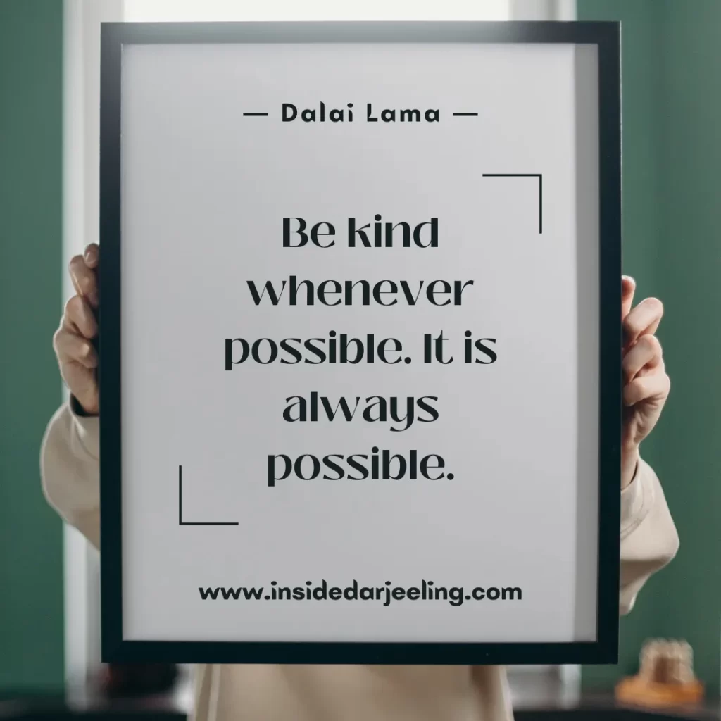 Be kind whenever possible. It is always possible