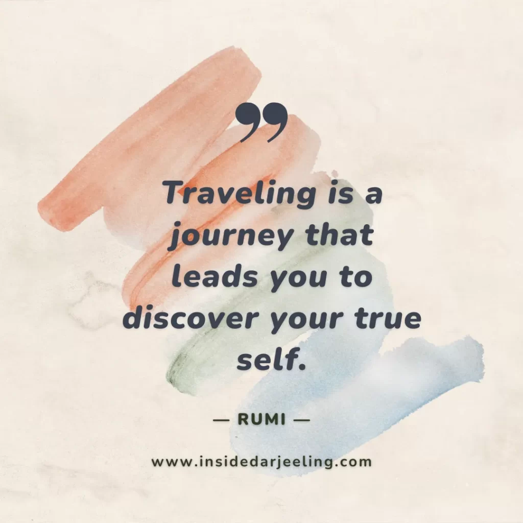 Traveling is a journey that leads you to discover your true self
