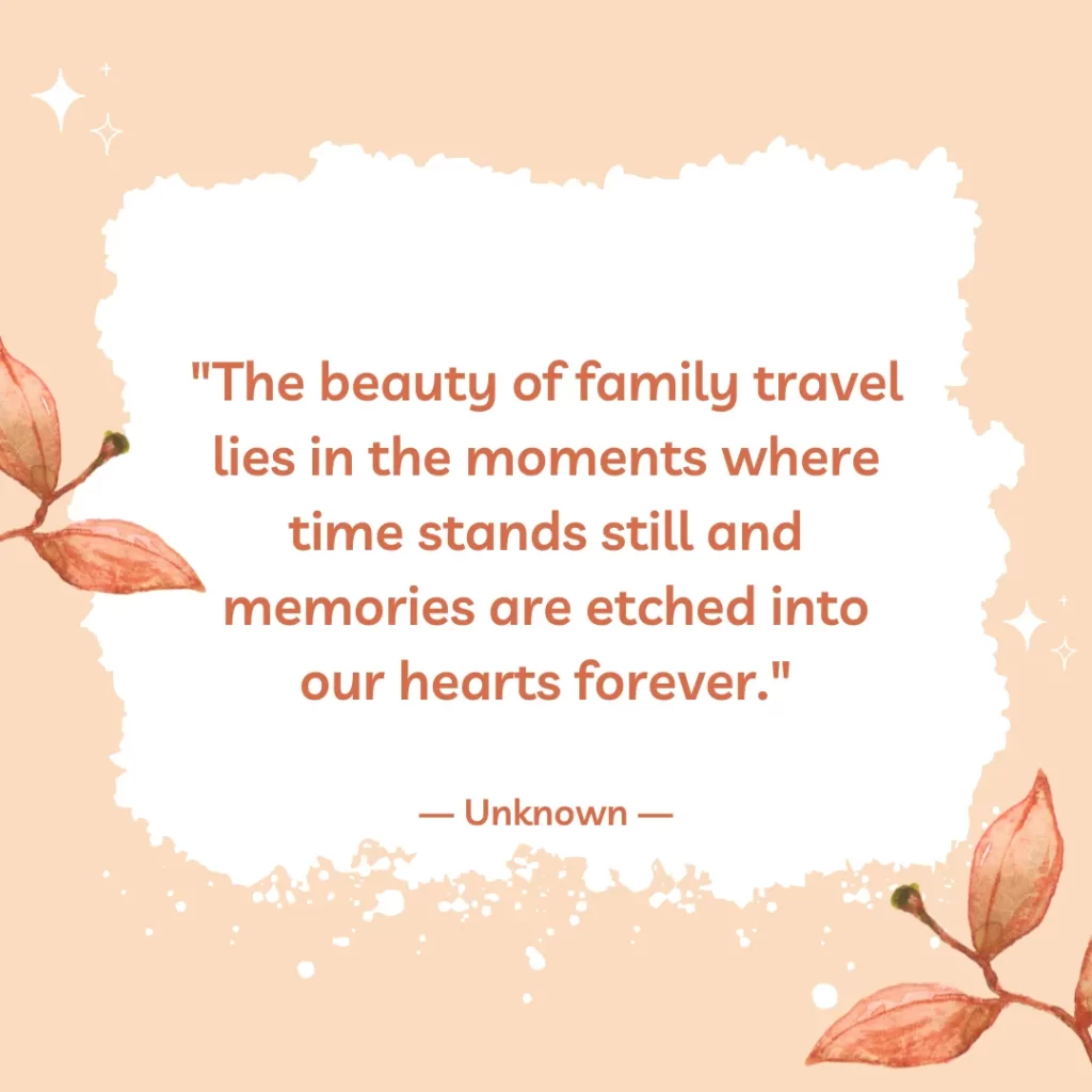 The beauty of family travel lies in the moments where time stands still and memories are etched into our hearts forever