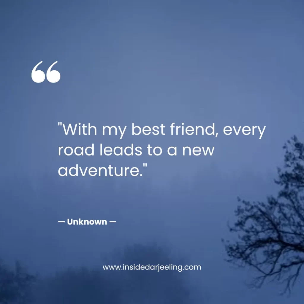 With my best friend, every road leads to a new adventure